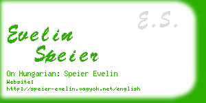 evelin speier business card